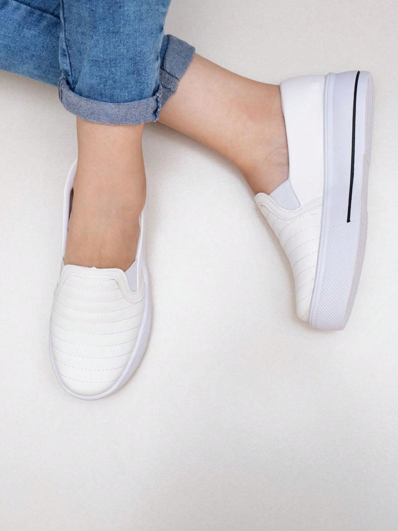 Tênis Slip On Sola Alta Acolchoado