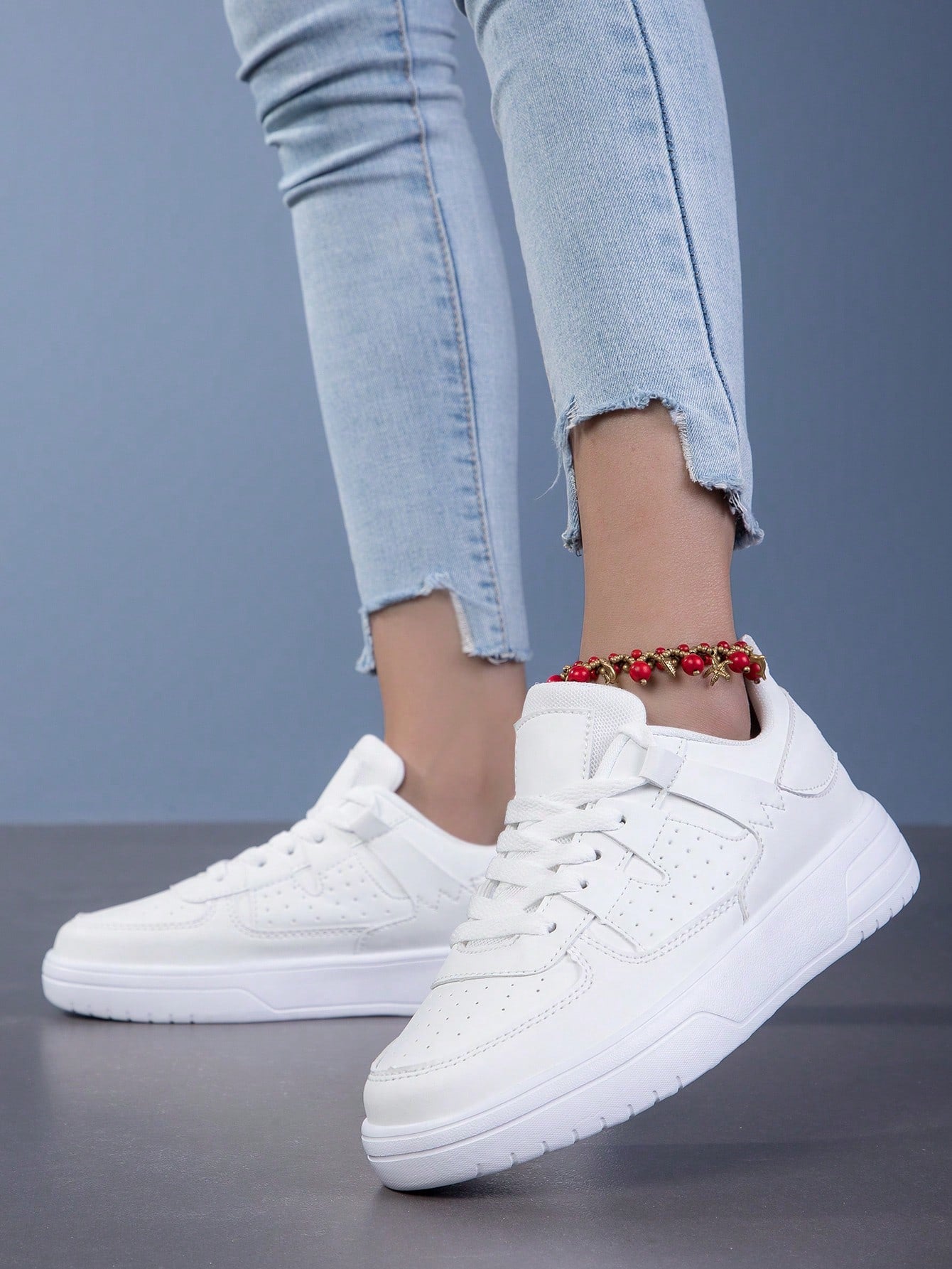 Tênis Casual Básico Com Design Minimalista E Solado Confortável