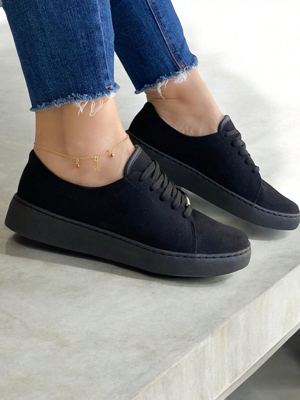Tênis Casual Plataforma Com Design Clean