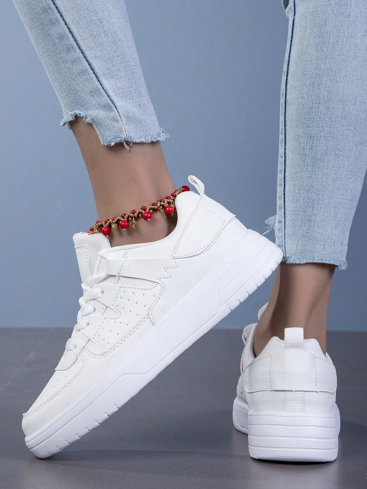 Tênis Casual Básico Com Design Minimalista E Solado Confortável