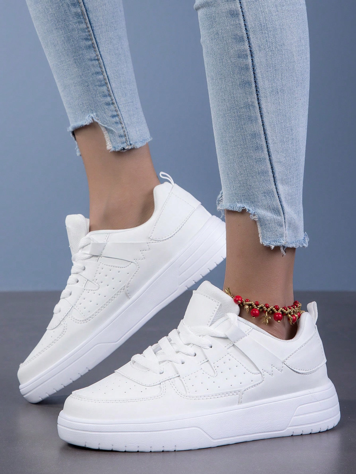 Tênis Casual Básico Com Design Minimalista E Solado Confortável