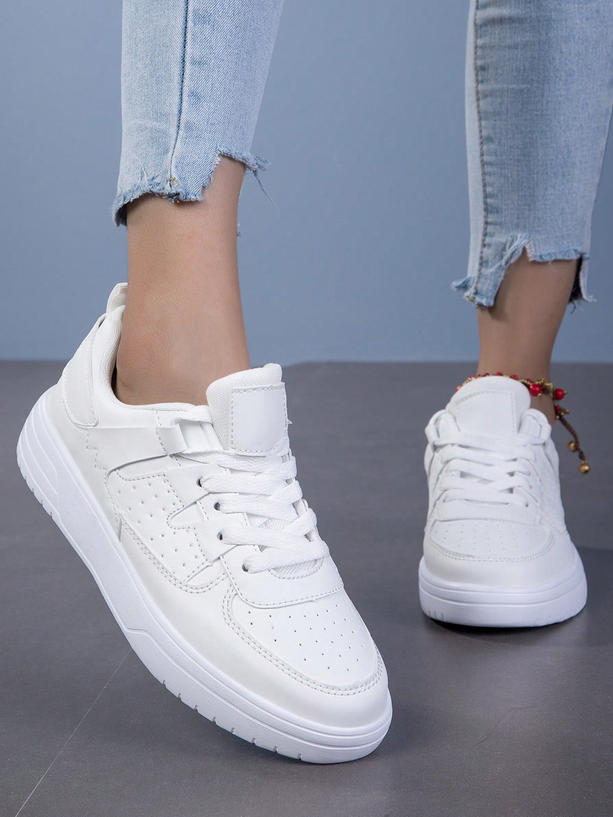 Tênis Casual Básico Com Design Minimalista E Solado Confortável