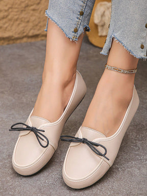 Sapatilha Mocassim Confortável Com Laço Delicado