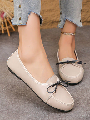 Sapatilha Mocassim Confortável Com Laço Delicado