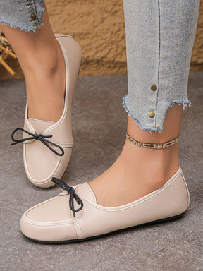 Sapatilha Mocassim Confortável Com Laço Delicado